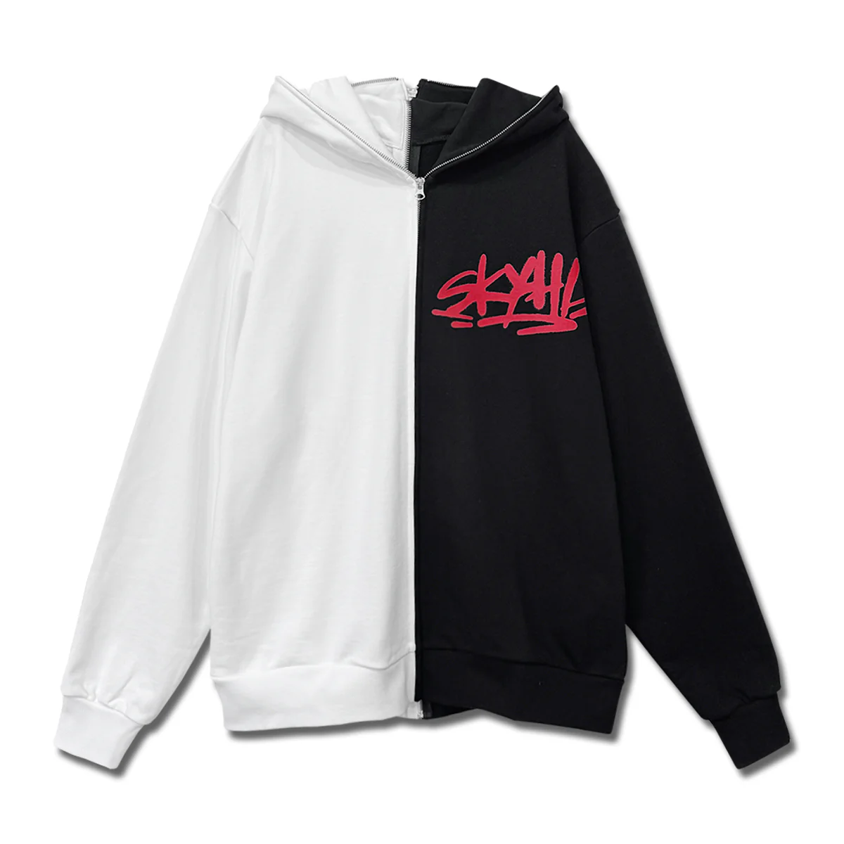 スプリット ジップパーカー WHITE - Image 6